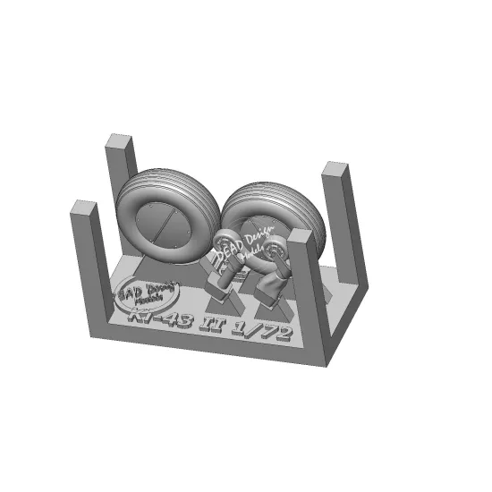 Dead Design 3d72002 1/72 Ki-43 Ii Wheels And Tail Strut And Mask 3d Printed Kit
