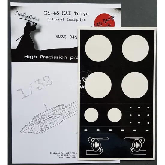 Dead Design Vm32042 1/32 Painting Mask For Ki-45 Kai Toryu Markings