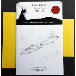 Dead Design Vm48100 1/48 Painting Canopy Mask G4m1 Betty For Tamiya