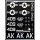 Dead Design Nm32012 1/32 Painting Mask A-1h Skyraider National Insignias For Zoukei Mura