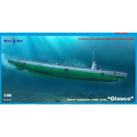 Mikro Mir 144-042 1/144 Glauco 1905-1916 Italian Submarine Plastic Model Kit