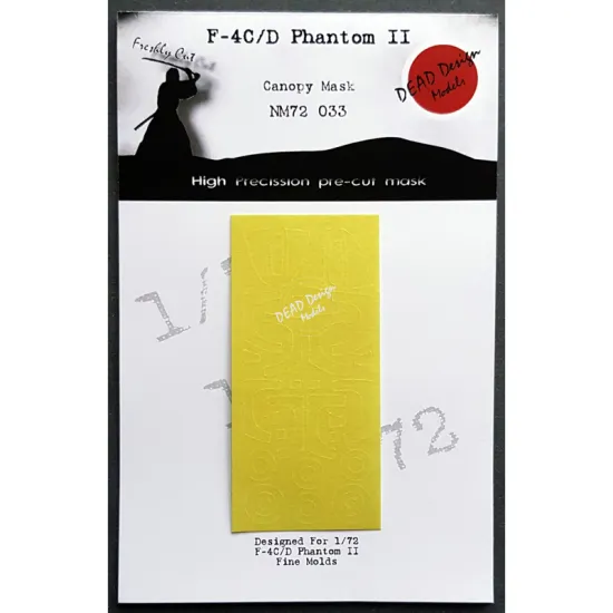 Dead Design Nm72033 1/72 Painting Canopy Mask F-4 C/D Phantom Ii For Fine Molds