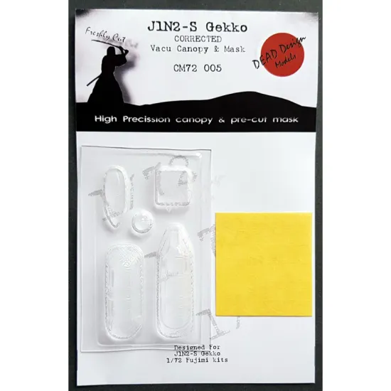Dead Design Cm72005 1/72 J1n2 Gekko Vacu Canopy And Mask For Fujimi