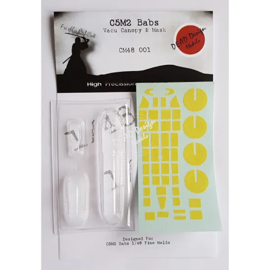 Dead Design Cm48001 1/48 C5m2 Babs Vacu Canopy And Mask For Fine Molds