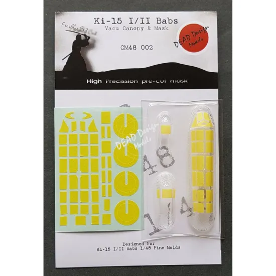 Dead Design Cm48002 1/48 Ki-15 I/Ii Vacu Canopy And Mask For Fine Molds