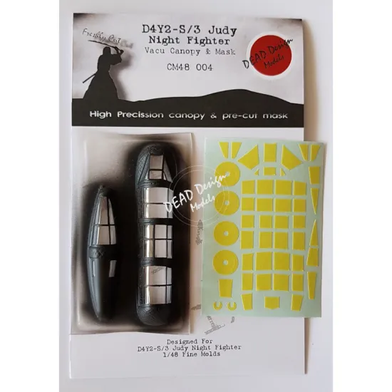 Dead Design Cm48004 1/48 D4y2-s/3-s Suisei Vacu Canopy And Mask For Fine Molds