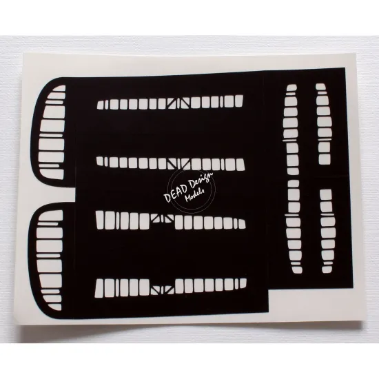Dead Design Sm48002 1/48 Set Of Spray Mask Ki-61 Id Hien Control Surfaces Tamiya