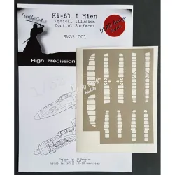 Dead Design Sm32002 1/32 Set Of Spray Mask Ki-61 Hien Control Surfaces Hasegawa