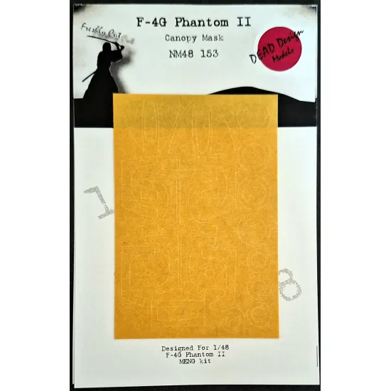 Dead Design Nm48153 1/48 Painting Canopy Mask F-4g Phantom Ii For Meng