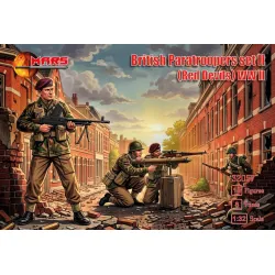 Mars Figures 32057 1/32 British Paratroopers Set Ii Red Devils Ww2 15 Figures / 8 Poses