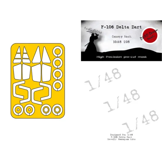 Dead Design Nm48298 1/48 Painting Mask F-106a Delta Dart For Revell