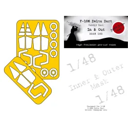 Dead Design Nm48299 1/48 Painting Mask F-106a Delta Dart In And Out For Revell