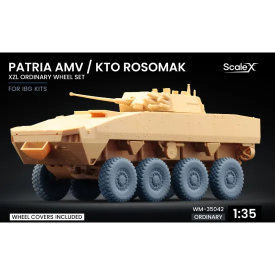 Scalex Wm-35042 1/35 Patria Amv / Kto Rosomak Wheel Set Xzl / Ibg