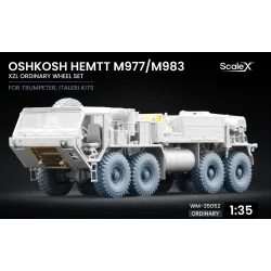 Scalex Wm-35052 1/35 Oshkosh Hemtt M977/M983 Xzl Ordinary Wheel Set Trumpeter Italeri