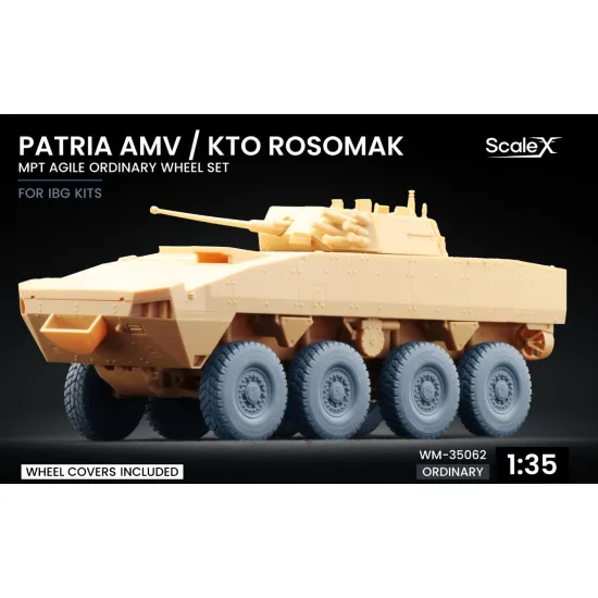 Scalex Wm-35062 1/35 Patria Amv / Kto Rosomak Mpt Agile Ordinary Wheel Set Ibg
