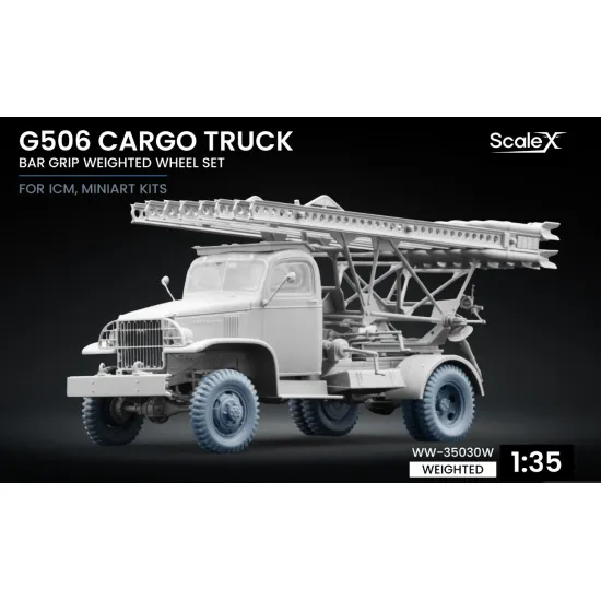 Scalex Ww-35030w 1/35 G506 Cargo Truck Bar Grip Weighted Wheelset Icm Miniart