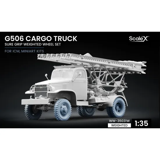 Scalex Ww-35031w 1/35 G506 Cargo Truck Sure Grip Weighted Wheelset Icm Miniart