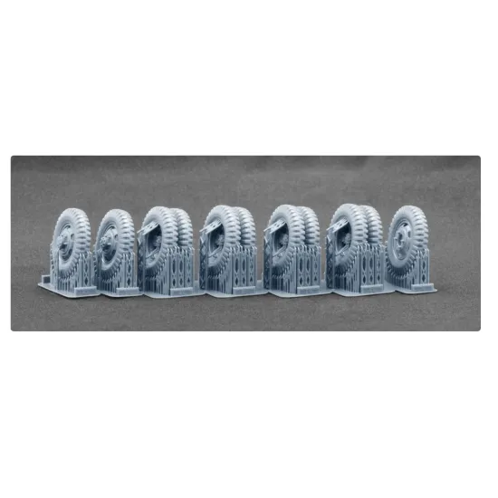 Scalex Ww-35033 1/35 Studebaker Us6 Bar Grip Ordinary Wheel Set Icm