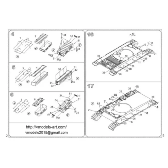 Vmodels 72002 1/72 Russian T-62 Era Photo-etched Accessories Kit