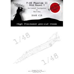 Dead Design Nm48418 1/48 Painting Mask F-4g Phantom Ii National Insignias For Zoukei Mura