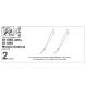 Mini World 72113 1/72 Bf109g Late Bf109k Morane Antenna 2 Pieces Accessories Kit