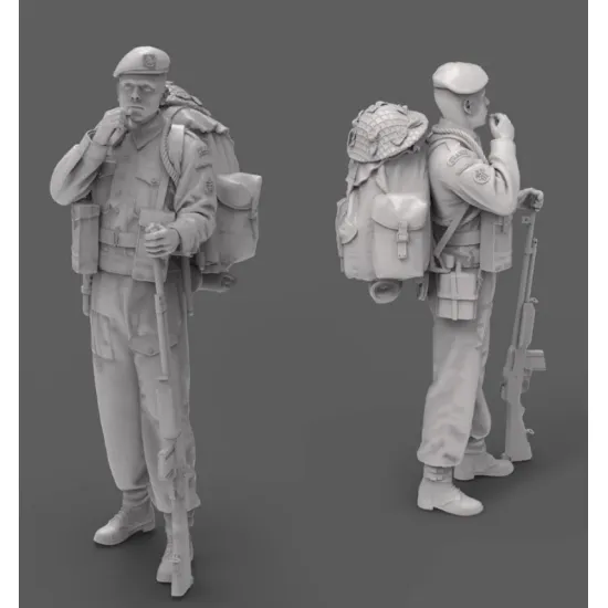 Black Snake K-02-48 1/48 Rifleman Commando Kieffer Kit 2 Resin Figure Kit