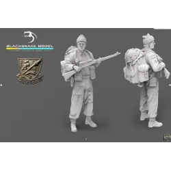 Black Snake K-03-48 1/48 Rifleman Commando Kieffer Kit 3 Resin Figure Kit