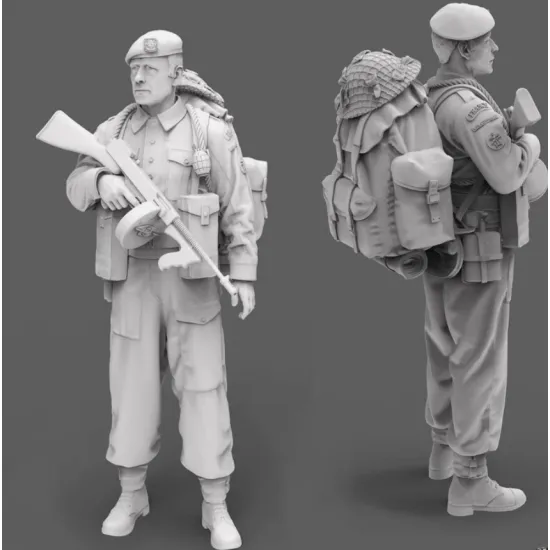 Black Snake K-04-48 1/48 Rifleman Commando Kieffer Kit 4 Resin Figure Kit