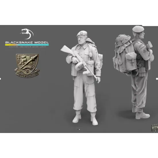 Black Snake K-04-48 1/48 Rifleman Commando Kieffer Kit 4 Resin Figure Kit