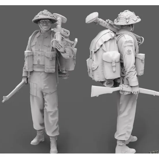 Black Snake K-05-48 1/48 Rifleman Commando Kieffer Kit 5 Resin Figure Kit