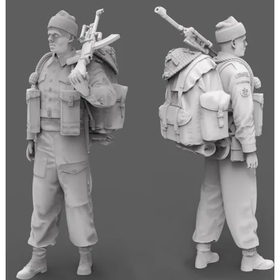 Black Snake K-06-48 1/48 Rifleman Commando Kieffer Kit 6 Resin Figure Kit