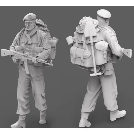 Black Snake K-08-48 1/48 Rifleman Commando Kieffer Kit 8 Resin Figure Kit
