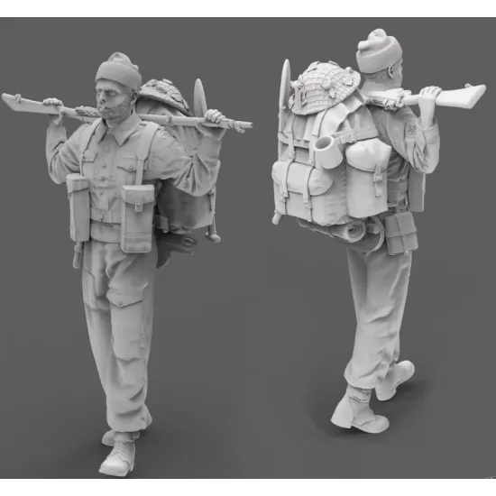 Black Snake K-09-48 1/48 Rifleman Commando Kieffer Kit 9 Resin Figure Kit