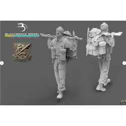 Black Snake K-09-48 1/48 Rifleman Commando Kieffer Kit 9 Resin Figure Kit