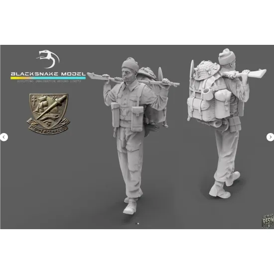 Black Snake K-09-48 1/48 Rifleman Commando Kieffer Kit 9 Resin Figure Kit