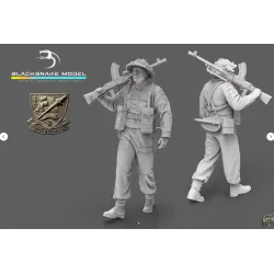 Black Snake K-11-48 1/48 Bren Commando Gunner Kieffer Kit 11 Resin Figure Kit