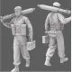 Black Snake K-12-48 1/48 Vickers Commando Gunner Kieffer Resin Figure Kit