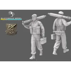 Black Snake K-12-48 1/48 Vickers Commando Gunner Kieffer Resin Figure Kit