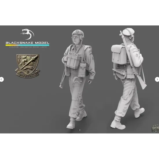 Black Snake K-13-48 1/48 Radio Commando Kieffer Resin Figure Kit