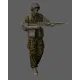 Black Snake Bep-02-48 1/48 Paratrooper Of 1st Bep Foreign Legion Machine Gun Gunner
