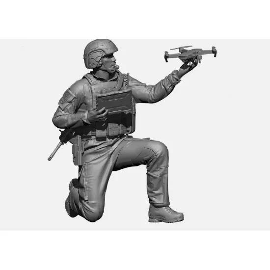 Black Snake Rhp-01 1/35 1st Rhp Drone Operator Franch Forces Resin Figure Kit