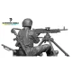 Black Snake Rhp-03-48 1/48 1st Rhp Mag58 Gunner Franch Forces Resin Figure Kit
