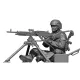 Black Snake Rhp-03-48 1/48 1st Rhp Mag58 Gunner Franch Forces Resin Figure Kit