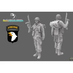 Black Snake St-08-48 1/48 101st Airborne Soldier Ww2 D-day Resin Figure Kit