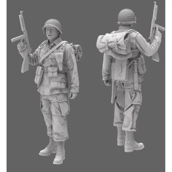 Black Snake St-08-48 1/48 101st Airborne Soldier Ww2 D-day Resin Figure Kit