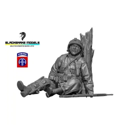 Black Snake Ab-82-02-48 1/48 Wounded Soldier 82nd Airborne Resin Figure Kit
