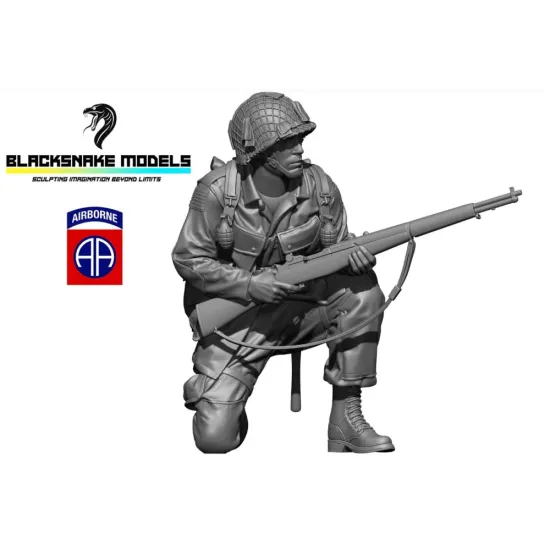 Black Snake Ab-82-04-48 1/48 Soldier 82nd Airborne Resin Figure Kit