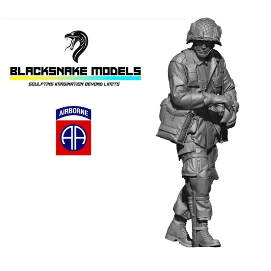 Black Snake Ab-82-07-48 1/48 Medic 82nd Airborne Resin Figure Kit