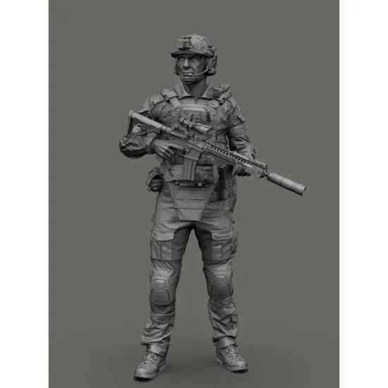 Black Snake Uks-01-48 1/48 Ukrainian Soldier Resin Figure