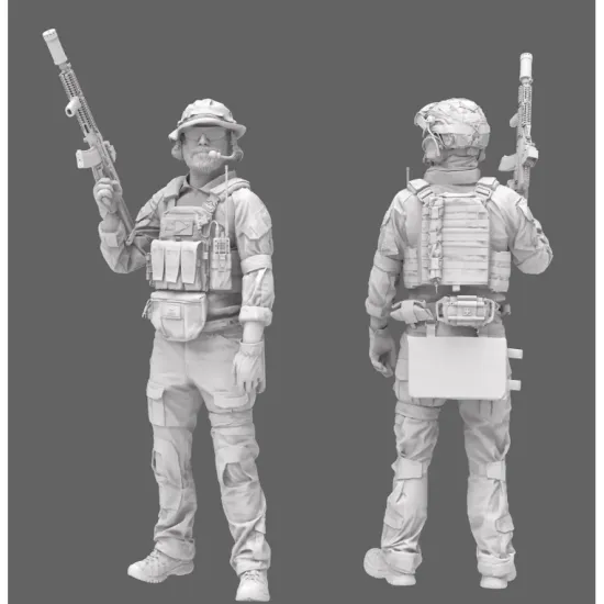 Black Snake Uks-02-48 1/48 Ukrainian Soldier Resin Figure